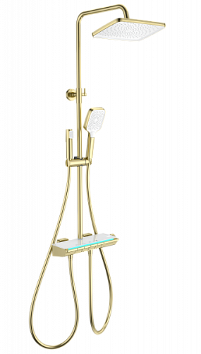 Душевая система с термостатом Wonzon & Woghand  WW-B4174-BG