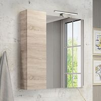 Зеркальный шкаф Comforty 00004142222 Тромсе 80х80 см, дуб сонома Зеркальный шкаф Comforty 00004142222 Тромсе 80х80 см, дуб сонома