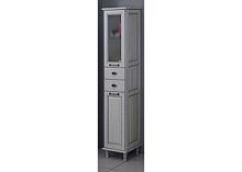 Шкаф-пенал Акватон Жерона (1A158903GEM2R) правосторонний, белое серебро