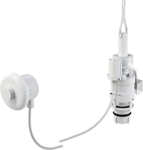 Кнопка смыва на расстоянии AlcaPlast MPO10 ручное управление, белая, монтаж: в стену Кнопка смыва на расстоянии AlcaPlast MPO10 ручное управление, белая, монтаж: в стену