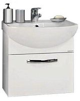 Тумба Акватон 1A141701AA010 Ария 80 под раковину, 76х30 см, белый,хром глянец