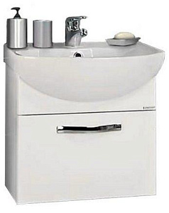 Тумба Акватон 1A141701AA010 Ария 80 под раковину, 76х30 см, белый,хром глянец