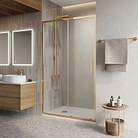 Душевая дверь в нишу BelBagno LUCE LUCE-BF-1-120-C-ORO Душевая дверь в нишу BelBagno LUCE LUCE-BF-1-120-C-ORO