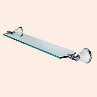 TW Harmony 018, стеклянная полочка 71см, цвет держателя:  белый/хром,TWHA018bi/cr
