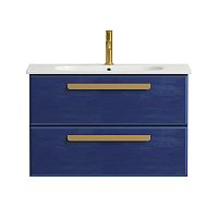 Тумба Cezares ECO-CER-800-2C-SO-SPF-P Eco под раковину, синий