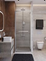 Душевая дверь в нишу Cezares LUX LUX-B-FS-1-80-C-CR