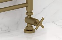 Вентиль Сунержа 032-1409-1234 прямой, (крест) G 1/2" НР х G 3/4" НГ, матовое золото