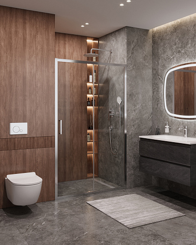 Душевая дверь CEZARES MOLVENO-BF-1-110-C-Cr-IV Душевая дверь CEZARES MOLVENO-BF-1-110-C-Cr-IV