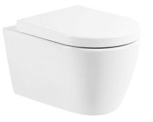 Чаша унитаза BelBagno BB105CHR MARINO подвесного, 36х52 см, безободкового, белая