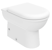 Чаша унитаза Creavit SL350-11CB00E-0000 Selin напольный 36х55 см, приставной, без сиденья, белый глянец