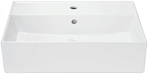 Умывальник Sanita Luxe NOV60SLWB01 Novel 60х42 см, накладной, белый (нов. арт. WB.FN/Novel/60-C/WHT.G/S1)