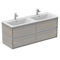 Тумба Ideal Standard E0824PS Connect Air для раковины 130х44 см, подвесная, Wood Light Grey + Matt White (светло-серое дерево + белый матовый) Тумба Ideal Standard E0824PS Connect Air для раковины 130х44 см, подвесная, Wood Light Grey + Matt White (светло-серое дерево + белый матовый)