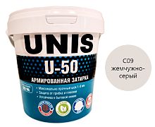 Цементная затирка UNIS U-50 жемчужно-серый С09, 1 кг