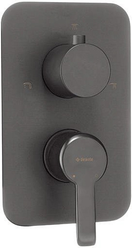 Внешняя часть Deante BXY_DQAM Arnika смесителя на 3 выхода, установка с BOXом BXY_X44T, Titanium (титан) Внешняя часть Deante BXY_DQAM Arnika смесителя на 3 выхода, установка с BOXом BXY_X44T, Titanium (титан)