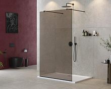 Душевая перегородка Cezares LIBERTA-L-2-110-120-BR-NERO Liberta 110 см, профиль черный Душевая перегородка Cezares LIBERTA-L-2-110-120-BR-NERO Liberta 110 см, профиль черный