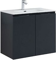 Тумба с раковиной Aquanet 00273992 Алвита New, 81х47 см, серая