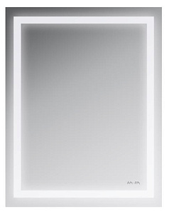 Зеркало AM.PM M91AMOX0551WG Gem, настенное с контурной LED-подсветкой, 55х70 см