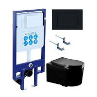 Инсталляция с подвесным унитазом Aquatek Мия SET AQUATEK МИЯ-MB-012 4в1