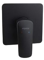Смеситель Aquatek AQ1066MB Вега для душа (внешняя и скрытая часть), черный матовый