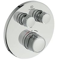 Смеситель Ideal Standard A7296AA Ceratherm Navigo для душа термостатический на 2 выхода, Chrome (хром) Смеситель Ideal Standard A7296AA Ceratherm Navigo для душа термостатический на 2 выхода, Chrome (хром)