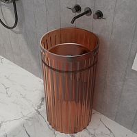 Раковина напольная Abber Kristall AT2709Opal-H