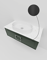 Тумба с раковиной La Fenice Cubo NFNC-01-CUB-G-100-3-M-GG