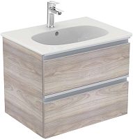 Тумба Ideal Standard T0050VI Tesi для раковины 60х44 см, подвесная, с ящиками, Matt texture Wood Light (cветлое текстурное дерево матовое) Тумба Ideal Standard T0050VI Tesi для раковины 60х44 см, подвесная, с ящиками, Matt texture Wood Light (cветлое текстурное дерево матовое)