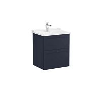 Тумба Vitra 68853 Root Classic с классической раковиной 60х47 см, подвесная, MDARKBLUE (матовый темно-синий) Тумба Vitra 68853 Root Classic с классической раковиной 60х47 см, подвесная, MDARKBLUE (матовый темно-синий)