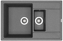 Мойка для кухни Florentina 20.250.D0780.102 Липси 78х51 см, с крылом, черная