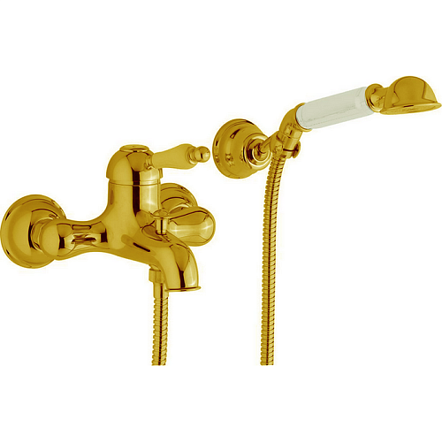 Смеситель  для ванны Cisal EM00012024  Arcana Empress  с ручной лейкой,держателем и шлангом, цвет золото снят с производства