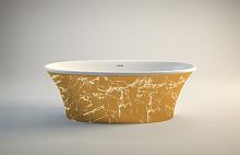 Ванна из искусственного мрамора CEZARES MELODIA-170-75-57-ORO, внешний оттенок золото