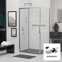 Душевой уголок RGW 34124198-011 Leipzig LE-41 (LE-12 + Z-050-2), 195 см, профиль хром