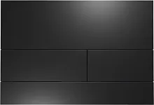 TECE 9240833 TECEsquare II, панель смыва с двумя клавишами металлическая, черный, матовая