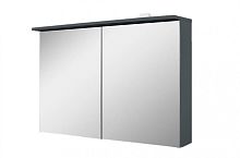Зеркальный шкаф AM.PM M70AMCX1001GM SPIRIT 2.0, с LED-подсветкой, 100 см, цвет: графит, матовый