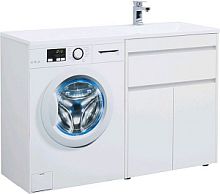 Тумба с раковиной Aquanet 00239216 Токио, 130х48 см, белая