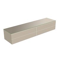 Тумба Keuco 31772180000 Edition 400 боковая 210х53.5 см, кашемир/стекло глянцевое кашемир