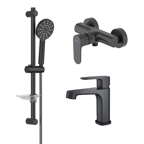 Комплект Aquatek AQ1231MB Оберон для ванной Set 3 в 1 (AQ1210MB + AQ1260MB + AQ2014MB), черный матовый Комплект Aquatek AQ1231MB Оберон для ванной Set 3 в 1 (AQ1210MB + AQ1260MB + AQ2014MB), черный матовый