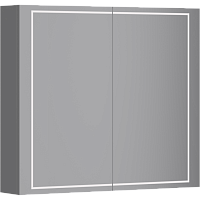 Зеркальный шкаф Aqwella SLX0408 Simplex 80х70 см с сенсорным выключателем и регулятором освещенности, белый