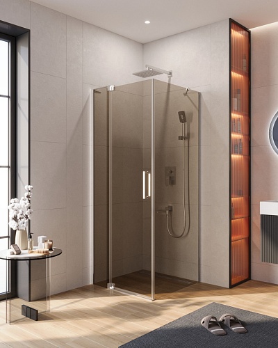 Душевой уголок CEZARES SLIDER-AH-1-80-70/80-BR-Cr Душевой уголок CEZARES SLIDER-AH-1-80-70/80-BR-Cr