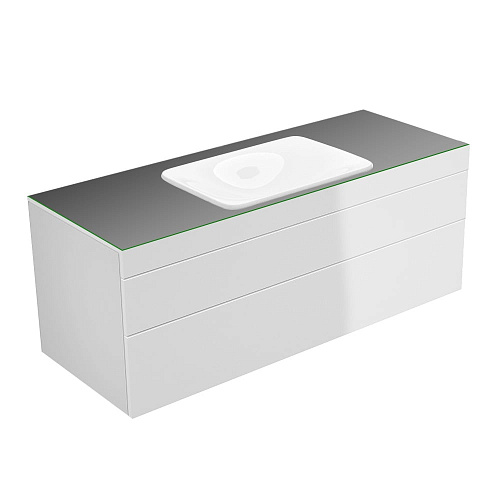 Тумба Keuco 31573800000 Edition 400 под умывальник 140х53.5 см, белый глянцевый/стекло глянцевое антрацит купить недорого в интернет-магазине Керамос Тумба Keuco 31573800000 Edition 400 под умывальник 140х53.5 см, белый глянцевый/стекло глянцевое антрацит купить недорого в интернет-магазине Керамос