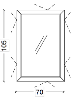 Зеркало Armadi Art Lucido 567-BB Зеркало Armadi Art Lucido 567-BB