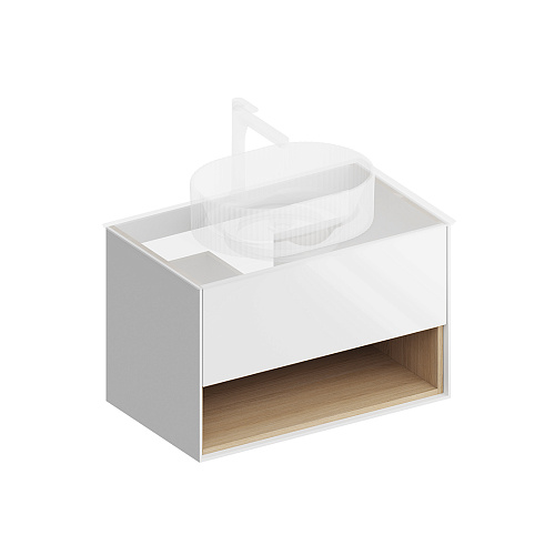 Тумба KERAMA MARAZZI PLAZA MODERN PLB.M.80.1\WHT.V купить недорого в интернет-магазине Керамос