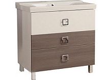 Тумба с раковиной Акватон Стамбул 1A1459K0ST580, белый/лиственница