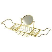 Полка-решетка Migliore 22009 Complementi на ванну с оптическим зеркалом, золото