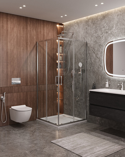 Душевой уголок CEZARES MOLVENO-A-2-80-C-Cr-IV