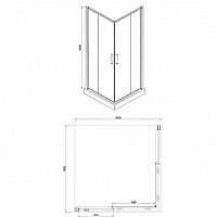 Душевое ограждение Azario сантехника Azario AZ-NNE1142_без_поддона
