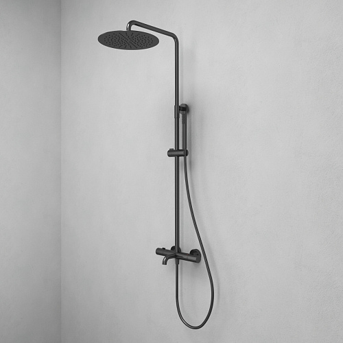 Душевая система с термостатом ABELSBERG Fluida SNS75102GM Душевая система с термостатом ABELSBERG Fluida SNS75102GM
