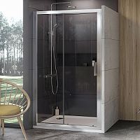 Душевая дверь Ravak 0ZVA0U00Z1 10DP2-100 раздвижная 10°, сатин + транспарент