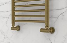 Вентиль Сунержа 051-1403-1234, 3D, правый, (цилиндр) G 1/2" НР х G 3/4" НГ, состаренная латунь