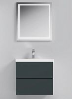 Сет № 1798 M90FHX06022GM_База под раковину AM.PM Gem подвесная, 60х40 см, 2 ящика push-to-open, графит матовый + M90WCC0602WG_Раковина мебельная AM.PM M90WCC0602WG Gem, 61х42 см, белый глянец + M91AMOX0651WG_Зеркало AM.PM M91AMOX0651WG Gem настенное с кон Сет № 1798 M90FHX06022GM_База под раковину AM.PM Gem подвесная, 60х40 см, 2 ящика push-to-open, графит матовый + M90WCC0602WG_Раковина мебельная AM.PM M90WCC0602WG Gem, 61х42 см, белый глянец + M91AMOX0651WG_Зеркало AM.PM M91AMOX0651WG Gem настенное с кон